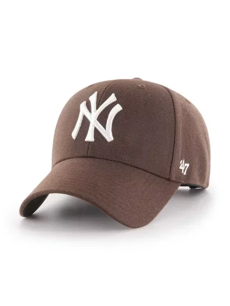Czapka z daszkiem 47 Brand MLB New York Yankees MVP brown brązowa