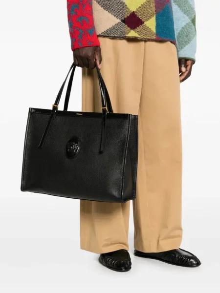 Geantă Versace din piele negru