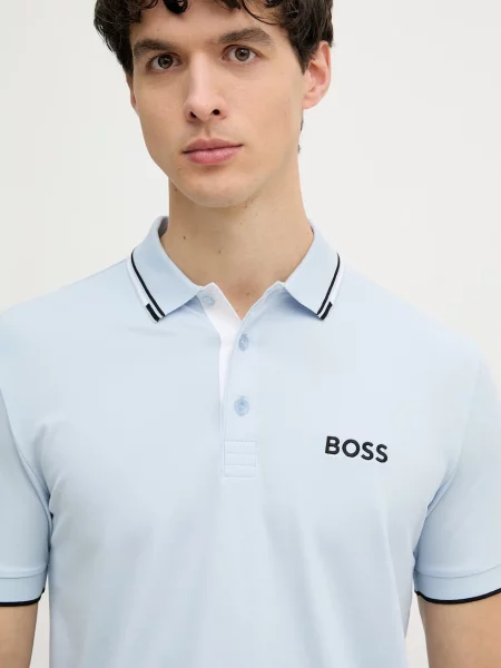 Поло Boss Green зеленое