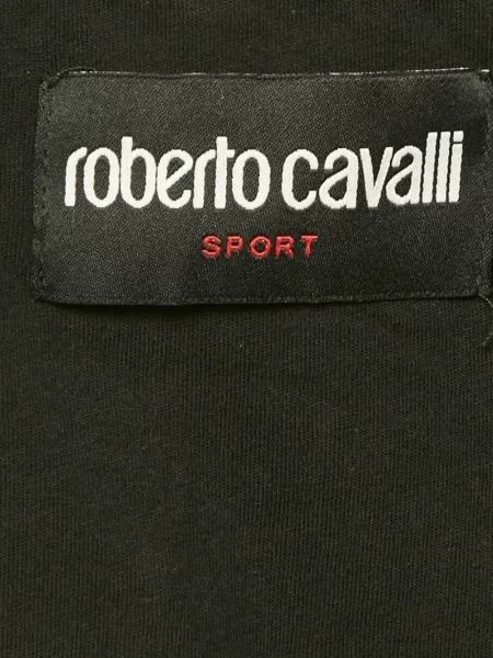 Geacă Roberto Cavalli cu imagine din crep negru