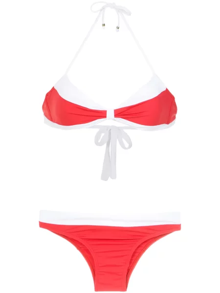 Bikini Amir Slama z dekoltem halter czerwony