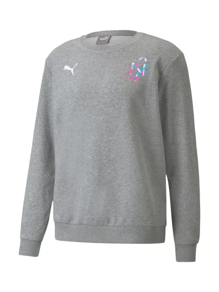 PUMA Hanorac sport Neymar cyan / gri amestecat / roz alb