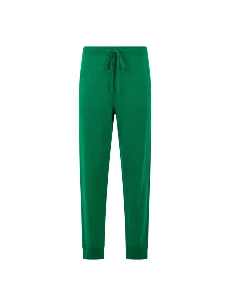 Lniane spodnie Valentino Garavani zielone
