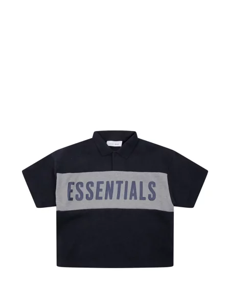 Koszulka polo dziecięca Fear Of God Essentials czarna
