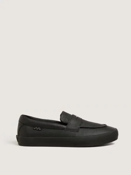 Шкіряні Жіночі Лофери Vans SKATE LOAFER чорний