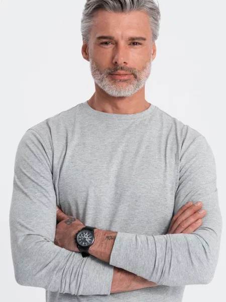 Тениска с дълъг ръкав Ombre сиво