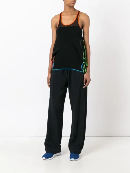 Top Jean Paul Gaultier Pre-owned se síťovinou černý