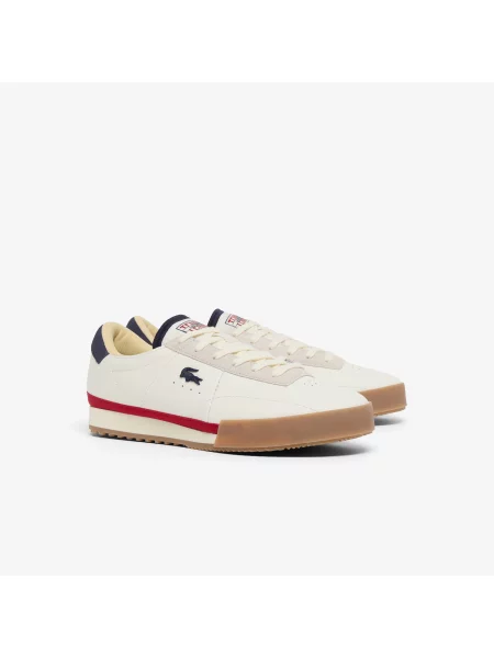 Lacoste Skórzane Sneakersy Aura biały