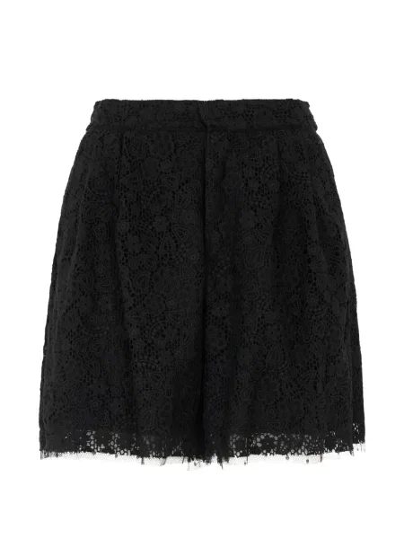 Pantaloni scurți Valentino Garavani din dantelă negru