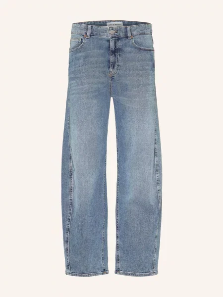 Opus Pants Barrel Džíny Meni Moon mid blue modré
