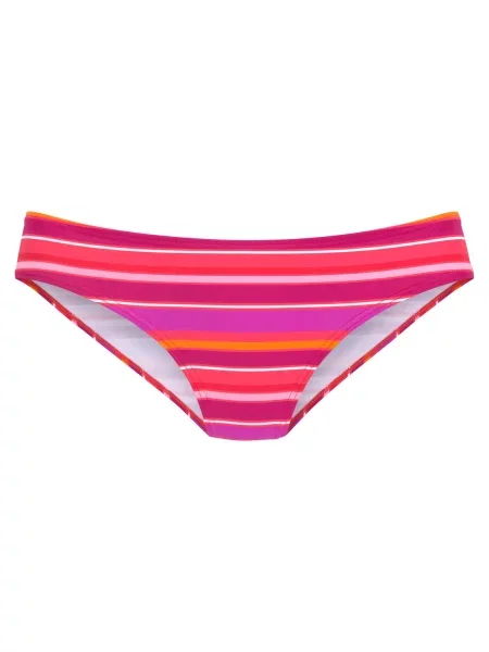 S.Oliver Bikini hlačke roza / češnjevo rdeča bela