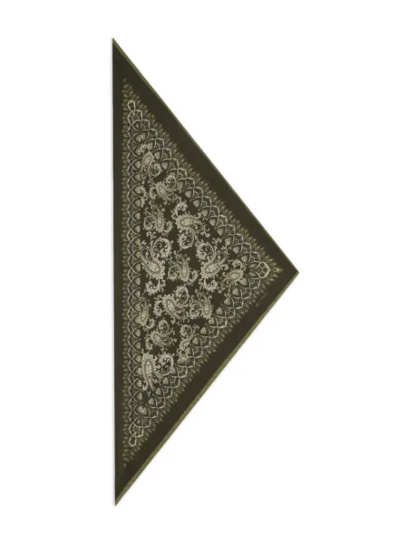 Fular Etro cu model paisley verde