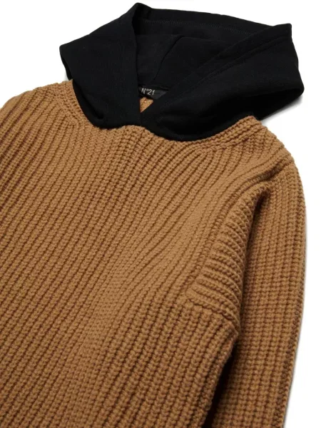 Bluza z kapturem dziecięca N°21 brązowa