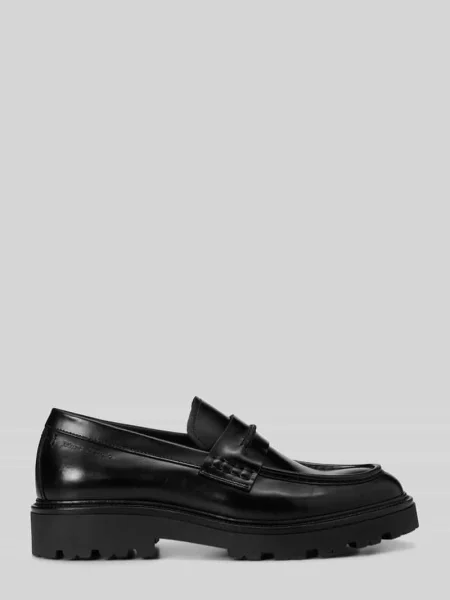 Loafersy z naturalnej skóry bydlęcej model Phil' Marc O'polo czarne