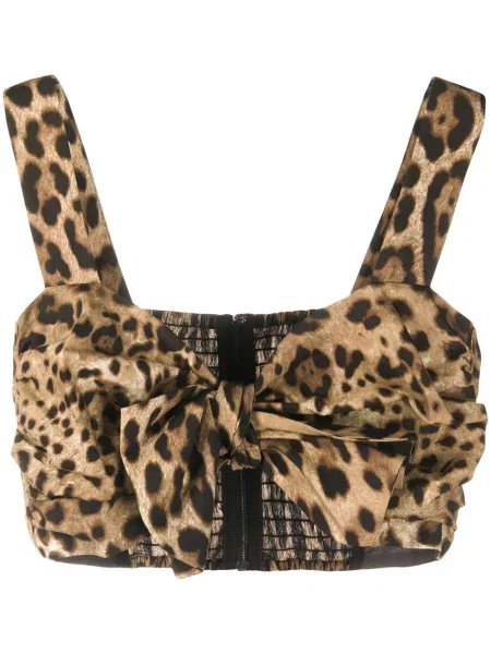 Cropp top Dolce & Gabbana cu imagine cu model leopard