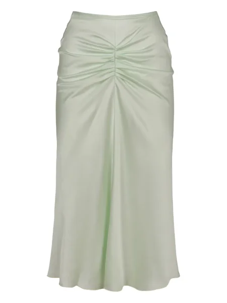 Fustă midi Victoria Beckham până la genunchi verde