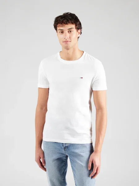 Tommy Jeans Tricou albastru noapte alb