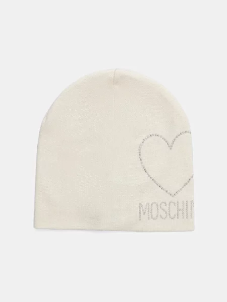 Moschino gyapjú sapka bézs