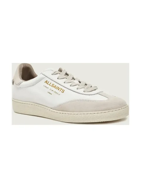 AllSaints Teniși din piele THELMA | piele întoarsă alb