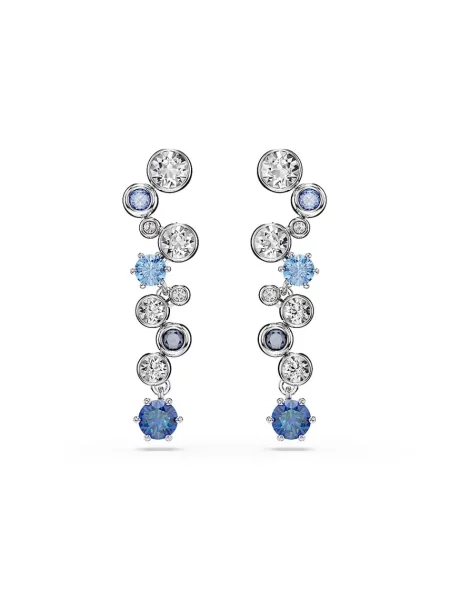 Swarovski Cercei bleumarin / deschis / argintiu / transparent albastru