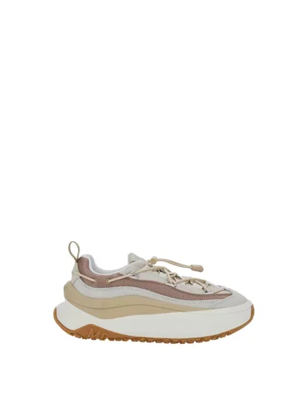 Sneakersy Moon Boot skórzane beżowe