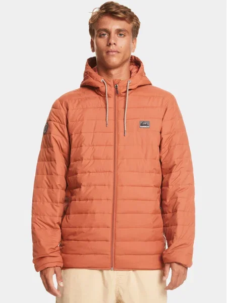 Quiksilver Prechodná bunda Scaly Hood Jckt oranžová