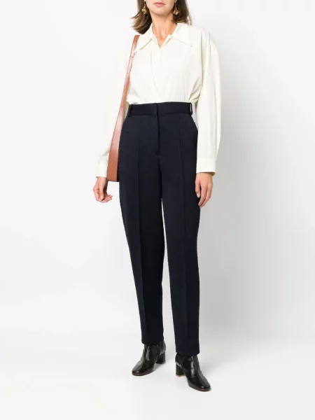 Juosmuo kelnės Tory Burch mėlyna