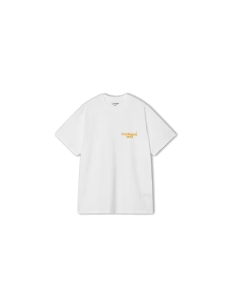 Carhartt WIP S/S Hartt Chain T-Shirt Mężczyźni Koszulki Carhartt WIP Size: XL biały