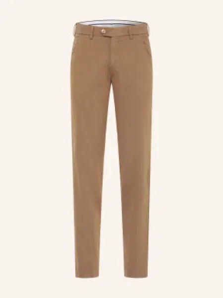 Hiltl Chinosy O Kroju Extra Slim Fit braun