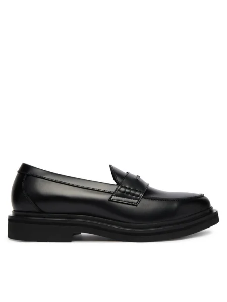 Karl Lagerfeld mocasini de piele KEATON negru