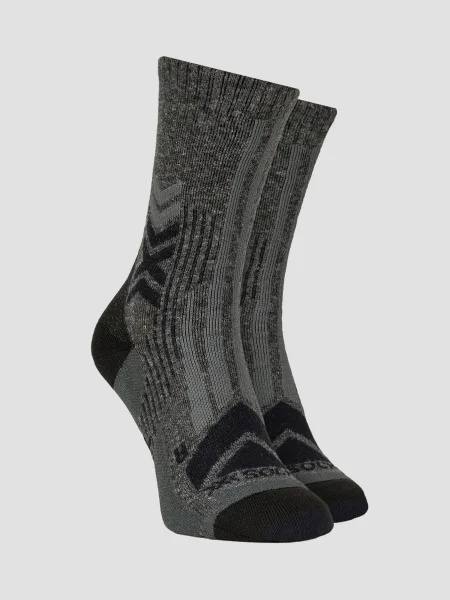 Trekové ponožky X-Sock Hike Perform Merino Crew black/charcoal black čierna