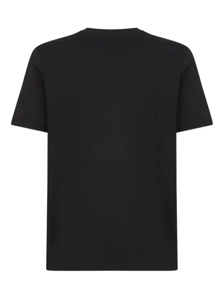 Tricou D4.0 cu decolteu rotund scurt negru