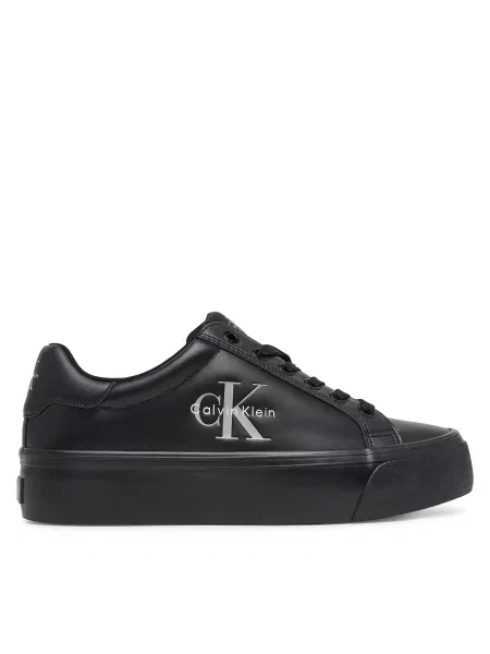 Calvin Klein Αθλητικά Vulc Flatform Laceup Low Lth μαύρο
