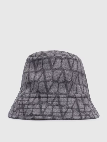 Шерстяная шляпа Valentino серая