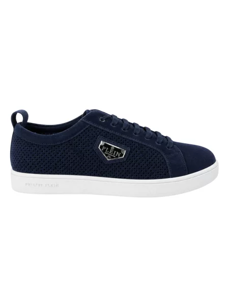 Sneakersy Philipp Plein zamszowe niebieskie
