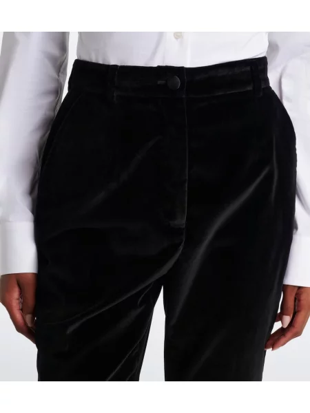 Pantaloni Dolce&gabbana de mătase negru