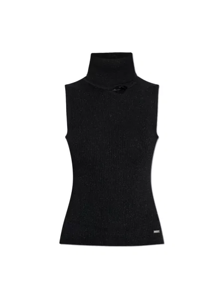Top Dsquared2 ze stójką czarny