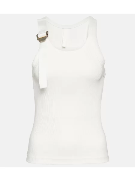 Top Dion Lee odblaskowy biały