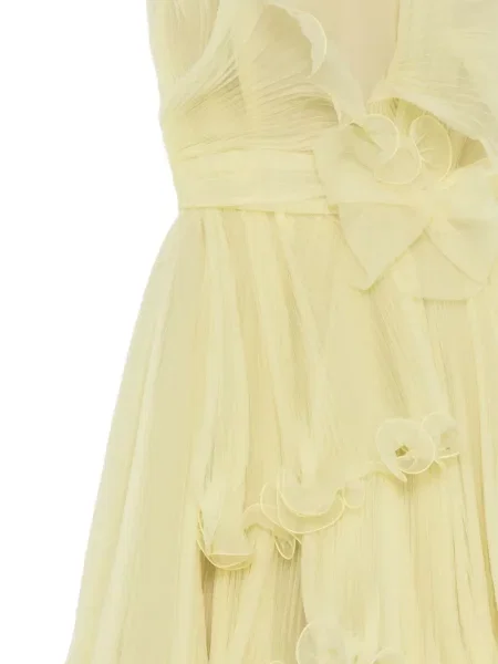 Rochie Marchesa fără bretele galben