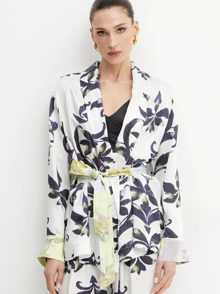 Forte Forte sacou desfacut cu imprimeu my jacket alb