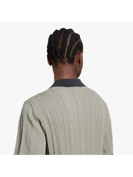 Тениска adidas Cable Knit Football Jersey Silver Pebble XL