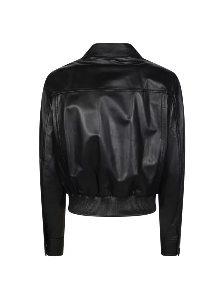 Kurtka skórzana Max Mara Studio czarna