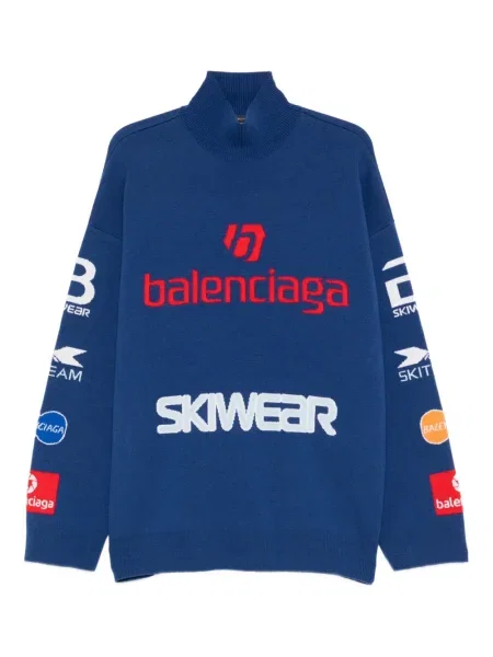 Golf golf Balenciaga żakardowy niebieski