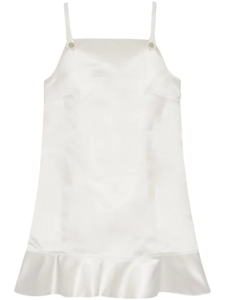 Rochie mini Ganni din satin de costum
