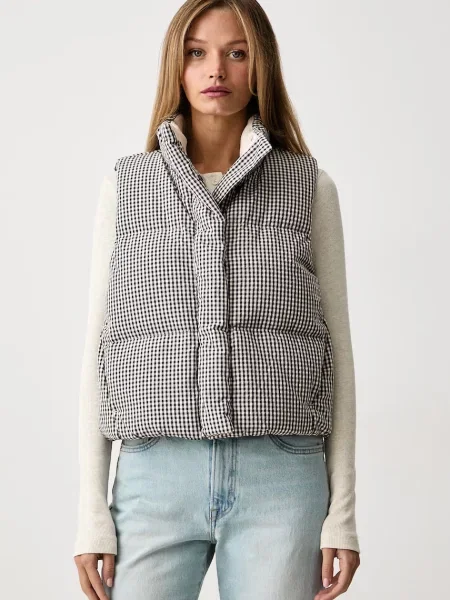 Levi's vestă de puf pentru femei TATE BUBBLE PUFFER VEST bej