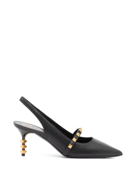 Pantofi cu toc Valentino Garavani slingback negru