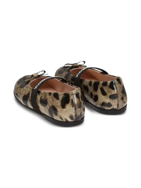 Dětské baleríny Dolce & Gabbana hnědé