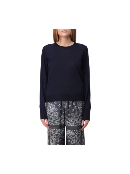 Dzianinowy sweter Golden Goose niebieski
