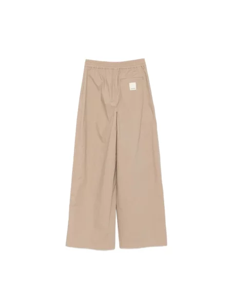 Spodnie Emporio Armani brązowe
