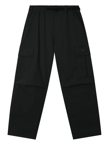 Cu centură pantaloni cargo Chocoolate negru